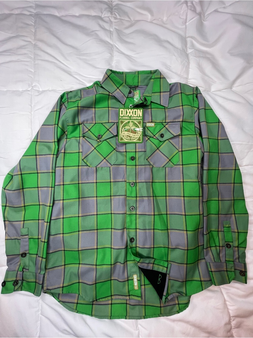 Dixxon Flannel Green Plaid Men's Shirt